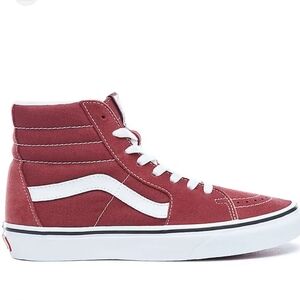 Vans Sk8-Hi Sneakers Applebutter Red Color Size Womens 6.5 *no laces*